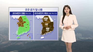 [날씨] 퇴근길 중부 공기 질 '나쁨'…내일도 곳곳 초미세먼지 기승