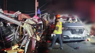 경기 고양시 문봉동서 승합차 폭발 사고…일대 정전