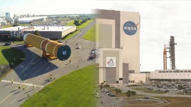 54년 만에 달 가는 NASA…로켓, 발사대로