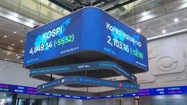 코스피 4,840선 후퇴…오천피 앞 '숨고르기'