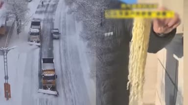 '북극 한파'에 얼어붙은 중국…"라면도 즉시 냉동"