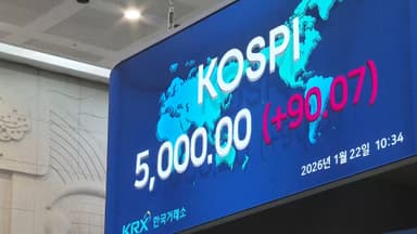코스피, 꿈의 지수 5,000 돌파…'육천피'도 갈까