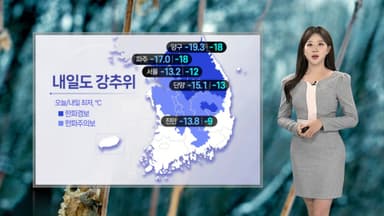 [날씨] -10℃ 밑도는 강추위…내일 밤 수도권 등 곳곳 눈