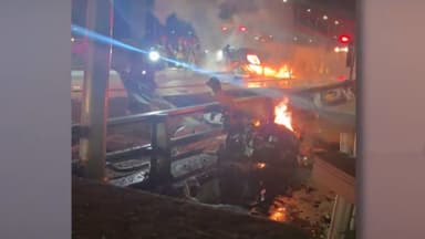 서울 양화교서 차량 가드레일 들이받아…2명 중상