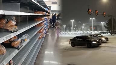 "블록버스터급 한파"…북미 휩쓴 눈 폭풍에 사재기 현상도