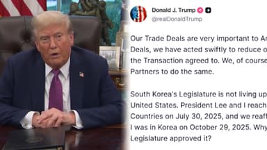 트럼프 "관세 25%로 인상…합의 이전 수준"