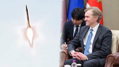 "북한, 동해로 미상 발사체 발사"…콜비 방한 반발?