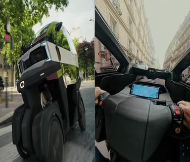 오토바이처럼 달리는 초소형 '출근용 전기차' 등장