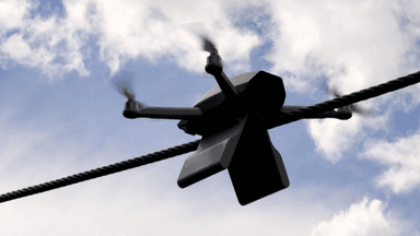 고압선에 앉아 충전한다… 전력망 점검 AI 드론 등장