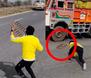 '소' 보호한다고 달리는 트럭에 뭔 짓…인도선 사람보다 소가 우선?