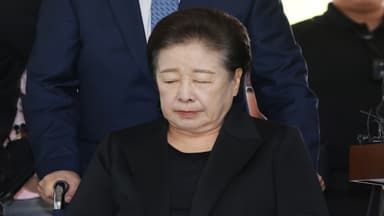 '통일교 금품 의혹' 한학자 접견조사 3시간 만에 종료