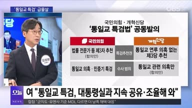 [OBS 뉴스 오늘1] 여야 예외 없는 '통일교 특검' 한다