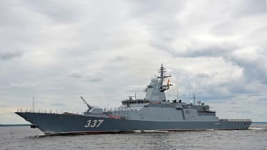 '중일 갈등 주시' 러 호위함, 쓰시마 거쳐 동해 북상