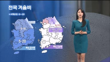 내일 새벽까지 전국 겨울비…중북부 대설주의보