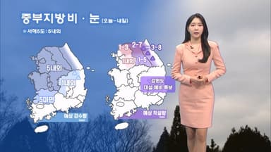 휴일 추위 풀려…내일 오후까지 중부 중심 비·눈