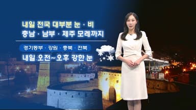 전국 강풍 동반 눈·비…중부, 호남 곳곳 폭설