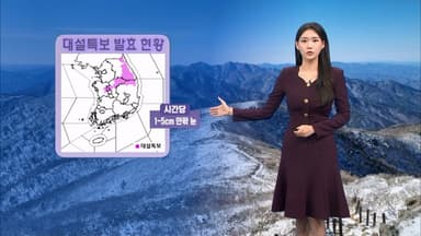 전국 강한 바람 주의! …강원, 경북, 충청 대설특보