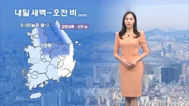 내일 새벽-오전 비·눈…기온 종일 영상권