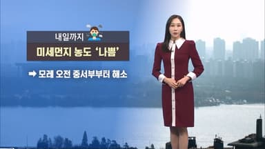 내일도 큰 추위 없지만, 미세먼지 농도 '나쁨'