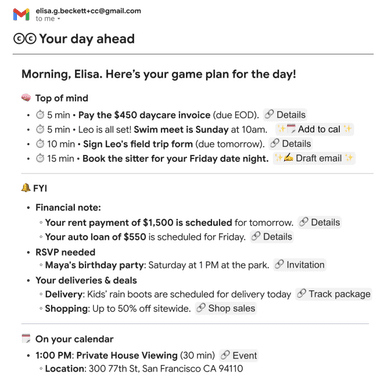 구글, AI '아침 브리핑' 메일 테스트 시작