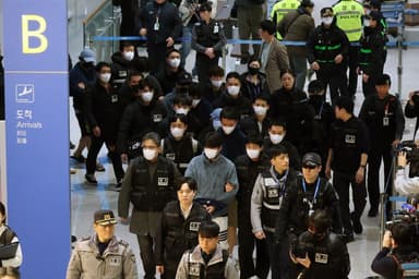 [영상] 캄보디아 스캠 조직원 73명 송환...단일 국가 기준 역대 최대 규모