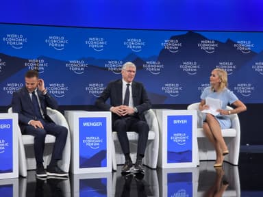 다보스에서 열린 월드컵 킥오프