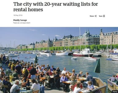 나락 가버린 스웨덴...정부가 월세를 통제하면 벌어지는 일 [머니워치]