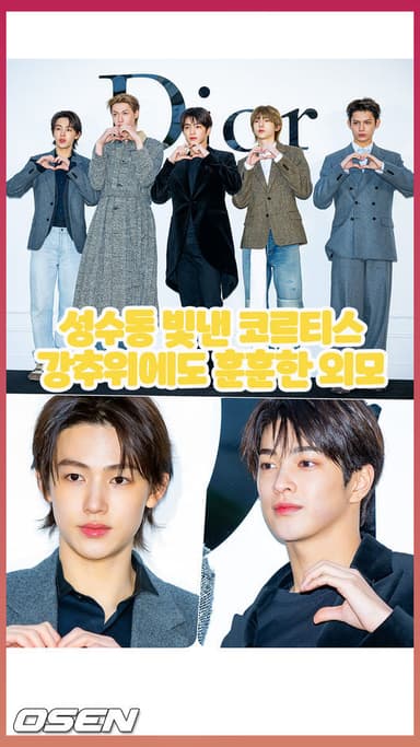 성수동 빛낸 코르티스..강추위에도 훈훈한 외모 [O! STAR 숏폼]