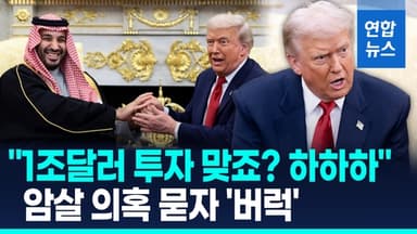 [영상] "6천억 아니고 1조 달러 맞죠?"…트럼프, 빈살만 '최상급' 예우