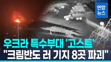[영상] 러, 종전안 논의중 무더기 공습…우크라 "크림반도 8곳 파괴"