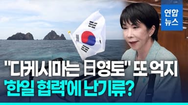 [영상] 다카이치 "다케시마는 일본 영토"…우리 정부 "단호하게 대응"
