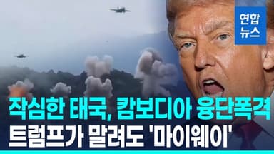 [영상] 태국, 융단폭격 계속…캄보디아 국경도시 주민 '대탈출'