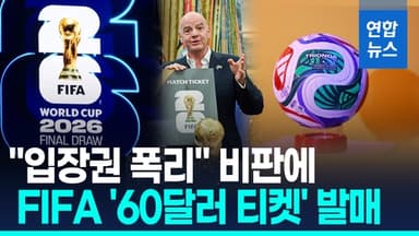 [영상] '직관은 언감생심' 월드컵 티켓 가격 논란에…'60달러 티켓'