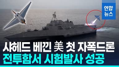 [영상] '이란제 샤헤드 복제' 미군 첫 자폭드론 '루카스' 시험 발사