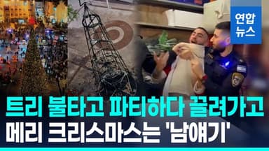 [영상] 이스라엘, '성탄 파티' 급습…산타 차림 팔레스타인인 체포