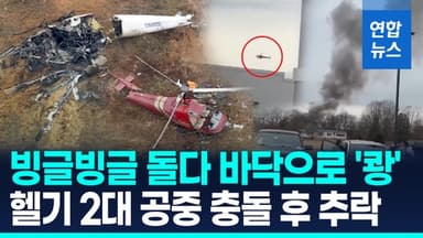 [영상] 미국 뉴저지서 헬기 2대 공중 충돌…최소 1명 사망