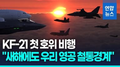 [영상] 국방장관 피스아이 타고 한반도 지휘비행…KF-21 첫 엄호