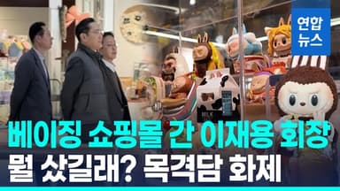 [영상] '방중 경제사절단' 이재용, 베이징 쇼핑몰서 포착 화제