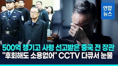 [영상] 뇌물 챙기고 '사형' 선고받은 중국 전 장관…반부패 다큐서 참회