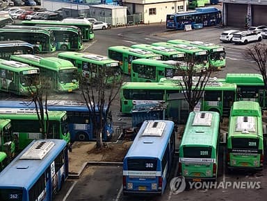 서울시내버스 오늘 첫차부터 무기한 파업…추위속 교통대란 우려(종합2보)