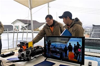 경기북부119특수대응단, 수중드론 활용 수난사고 대응훈련