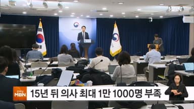 의사인력 추계위 "2040년 의사 최대 11,100명 부족"