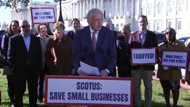 미 대법원 '트럼프 관세' 변론...'비상권한' 공방 치열