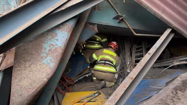 울산 화력발전소 붕괴...사망 3명·사망 추정 2명