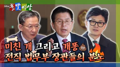 [돌발영상] 미친 개 그리고 개똥 전직 법무부 장관들의 분노