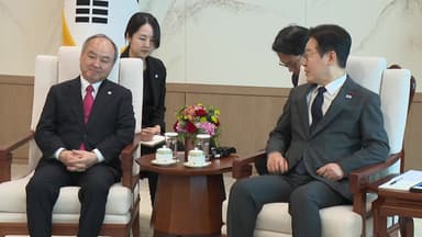 [현장영상+] 이 대통령, 손정의 회장 접견...AI 협력 논의 주목