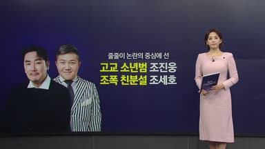 과거 '소년범' 의혹 조진웅, '조폭 친분설' 조세호...연예계 뒤숭숭 [앵커리포트]