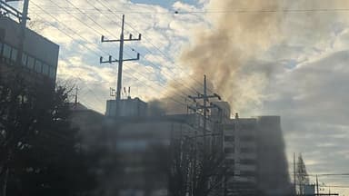 평택 아파트 화재로 10명 이송...4층 모자 중·경상