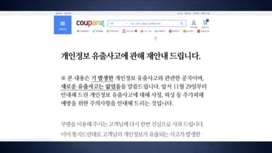쿠팡발 '보안 쇼크'..."조사는 길고 불안은 커져"