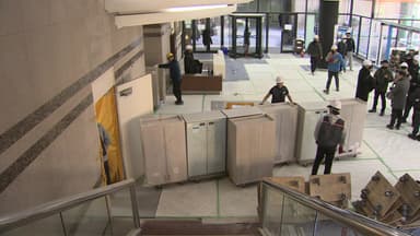 [부산] 이삿짐만 화물차 249대...해수부 부산 이전 '시작'